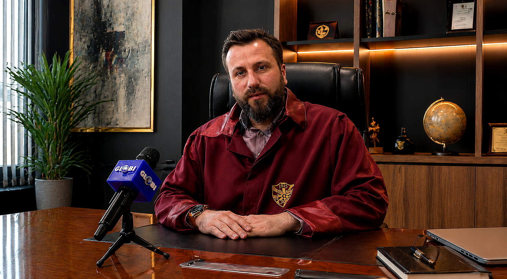 Lirim Mustafi Globi TV news